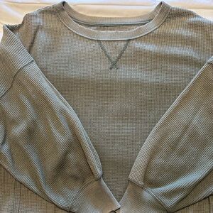 American Eagle Big Hug Oversized Waffle Sweatshirt